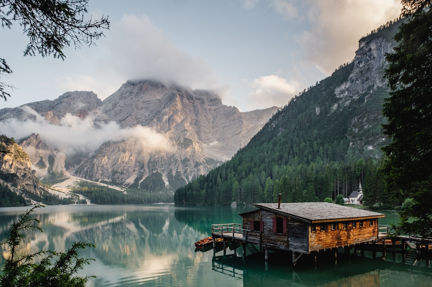 Swiss mountain lake